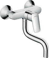 hansgrohe Logis M31 Einhebel-Küchenmischer, Wandmontage Lowspout, 1jet, Chrom