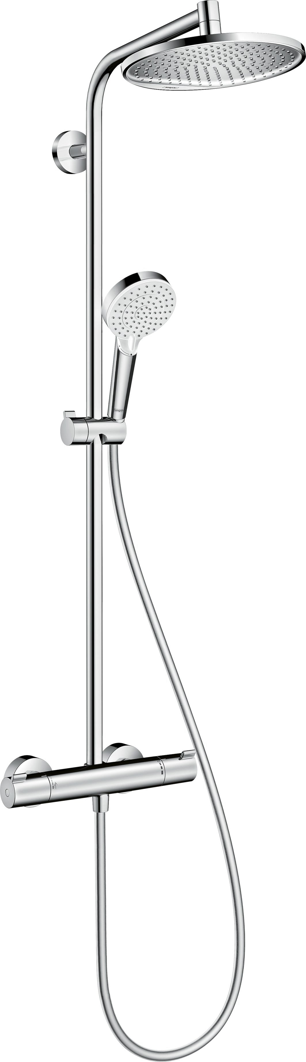 hansgrohe Crometta S Showerpipe 240 1jet mit Thermostat, Chrom