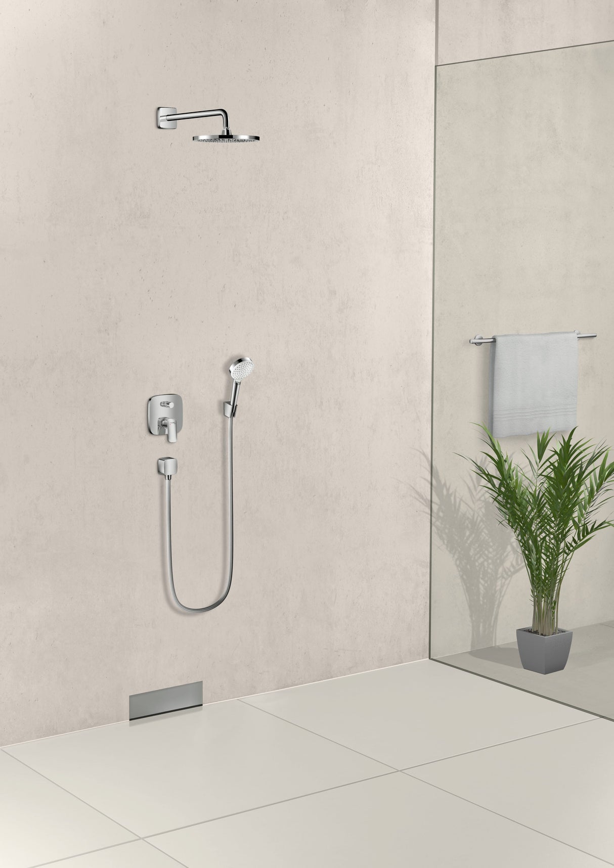 hansgrohe Logis Einhebel-Wannenmischer Unterputz für iBox universal, Chrom