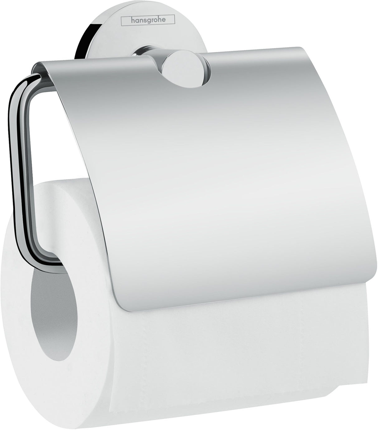 hansgrohe Logis Universal Toilettenpapierhalter mit Deckel, Chrom