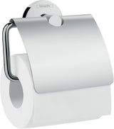 hansgrohe Logis Universal Toilettenpapierhalter mit Deckel, Chrom