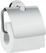 hansgrohe Logis Universal Toilettenpapierhalter mit Deckel, Chrom