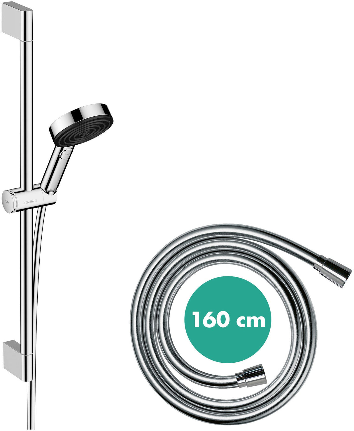 hansgrohe Pulsify Select S Brauseset 105 3jet Relaxation mit Brausestange rund