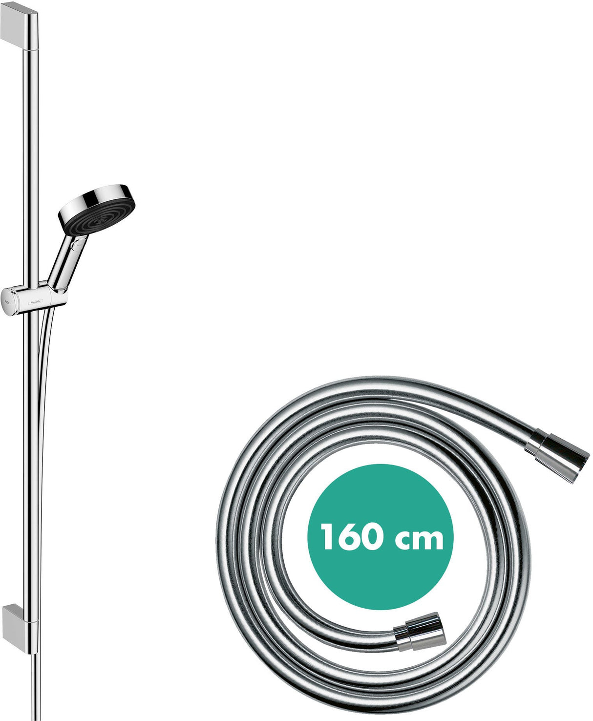 hansgrohe Pulsify Select S Brauseset 105 3jet Relaxation mit Brausestange rund