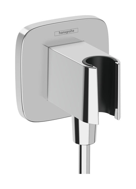 hansgrohe FixFit Q Wandanschluss mit Brausehalter, Chrom