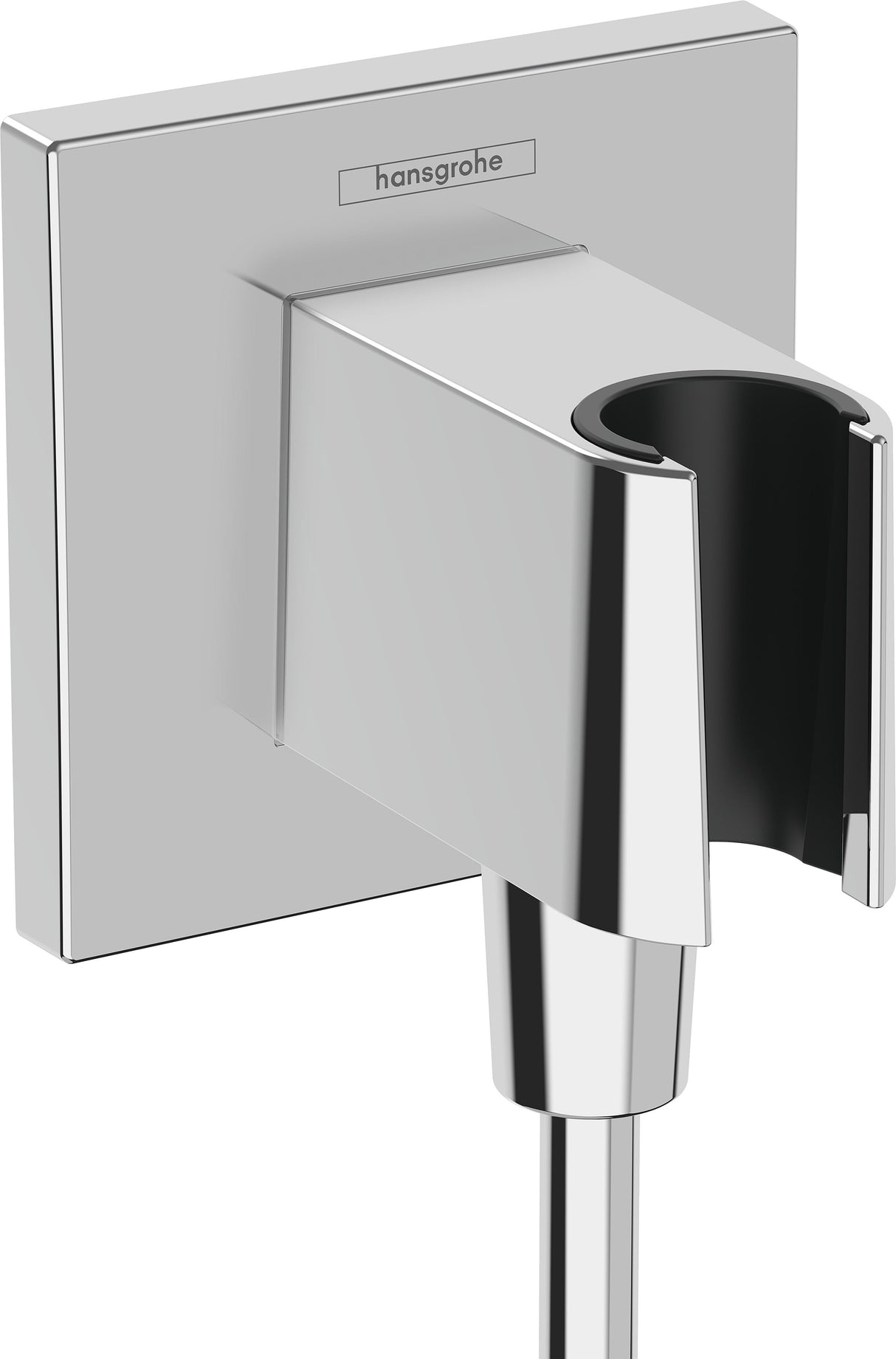 hansgrohe FixFit E Wandanschluss mit Brausehalter, Chrom