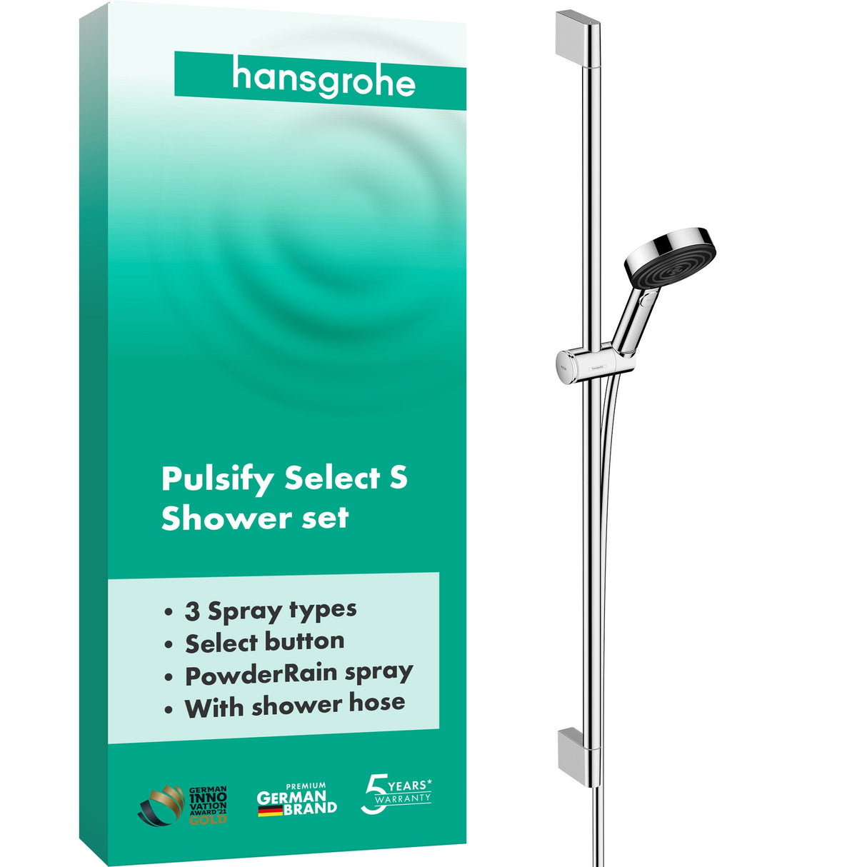 hansgrohe Pulsify Select S Brauseset 105 3jet Relaxation mit Brausestange rund