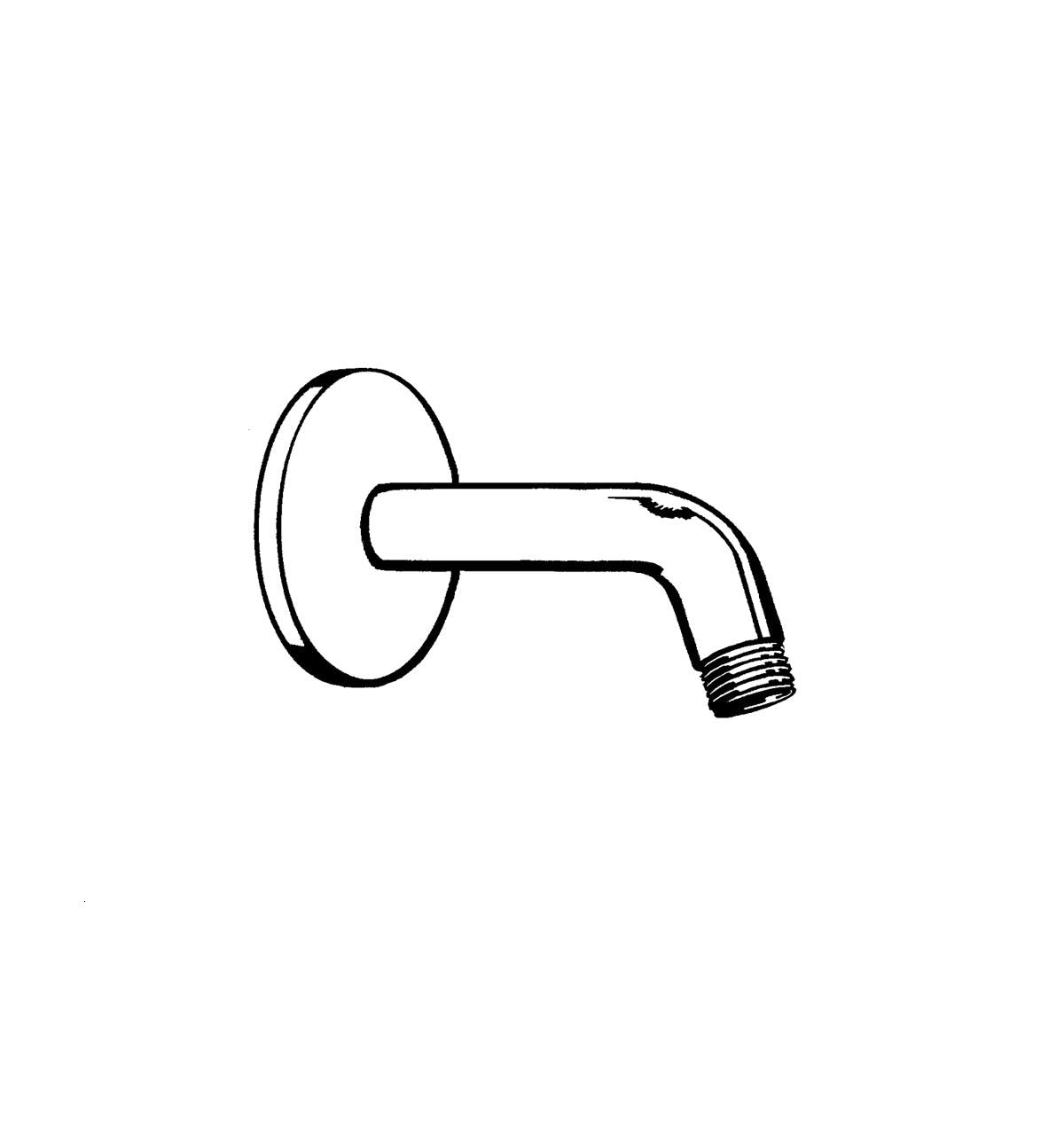 hansgrohe Brausearm 23 cm, Chrom