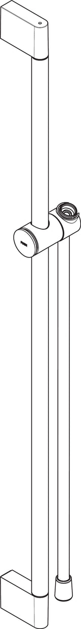 hansgrohe Unica Brausestange Pulsify S 90 cm mit Push Handbrausehalter und Isiflex Brauseschlauch 160 cm, Chrom