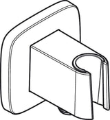 hansgrohe FixFit Q Wandanschluss mit Brausehalter, Chrom
