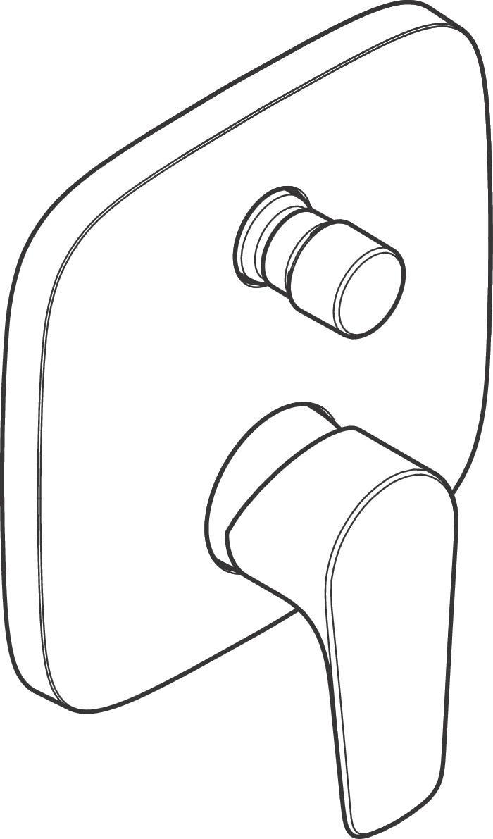 hansgrohe Talis E Einhebel-Wannenmischer Unterputz für iBox universal, Chrom