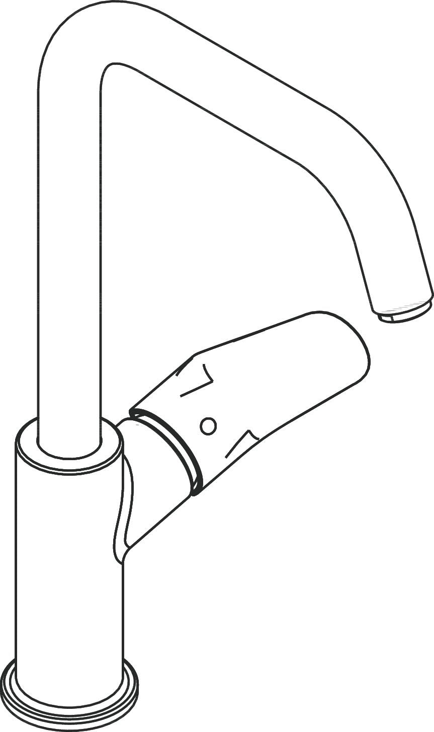 hansgrohe Focus Einhebel-Waschtischmischer 240 mit Schwenkauslauf und Zugstangen-Ablaufgarnitur, Chrom