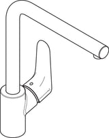 hansgrohe Focus M41 Einhebel-Küchenmischer 280, 1jet, Chrom