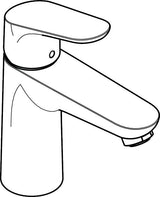 hansgrohe Focus Einhebel-Waschtischmischer 100 ohne Ablaufgarnitur, Chrom