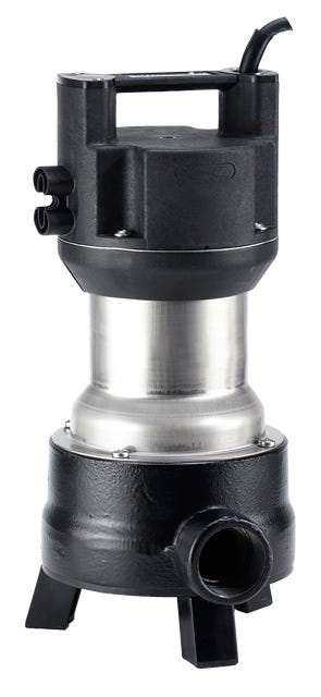 Pentair Jung Pumpen Schmutzwasserpumpe US 73, ohne Schaltung, 10 m Leitung, Edelstahl 304, Gusseisen Pumpengehäuse, 1 1/2" BSPP Auslass, IP68