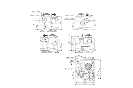 Fäkalienhebeanlage Multilift MSS.11.1.2 1x230V 1,1kW SchukoGRUNDFOS