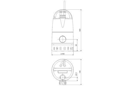 Kellerentwässerungspumpe Unilift CC-7 1x230V 0,38kW 10m KabelGRUNDFOS