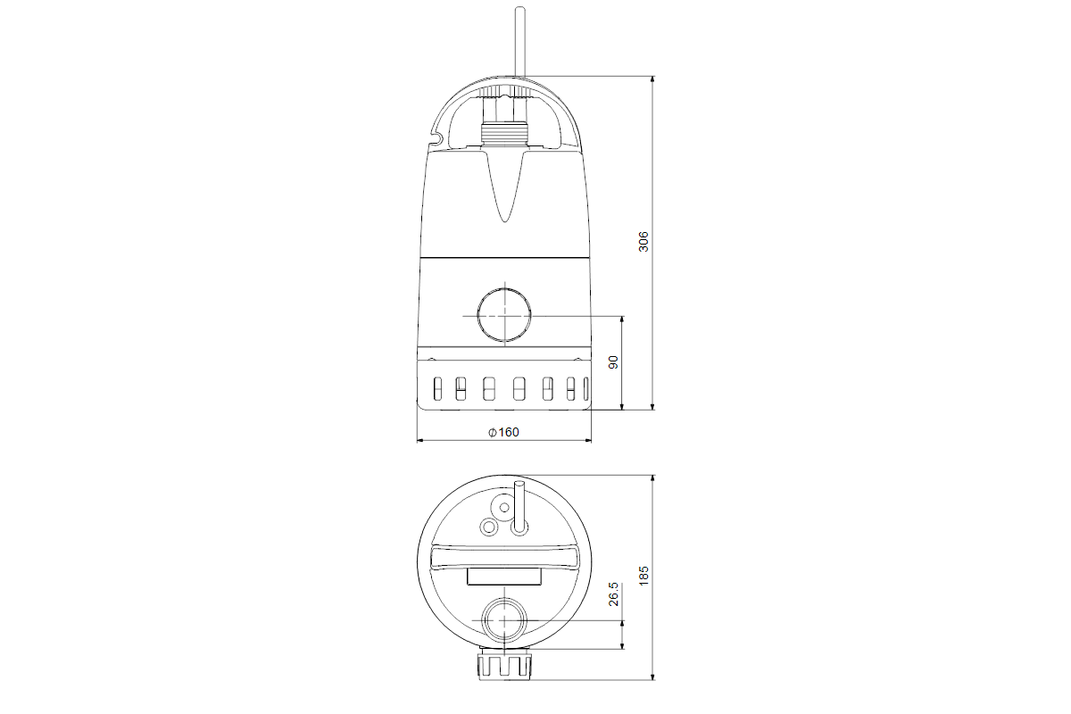 Kellerentwässerungspumpe Unilift CC-5 1x230V 0,24kW 5m Kabel GRUNDFOS