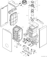 Gas-Brennwertgerät, wandhängend Condens GC9800iW H 23, 840x440x365