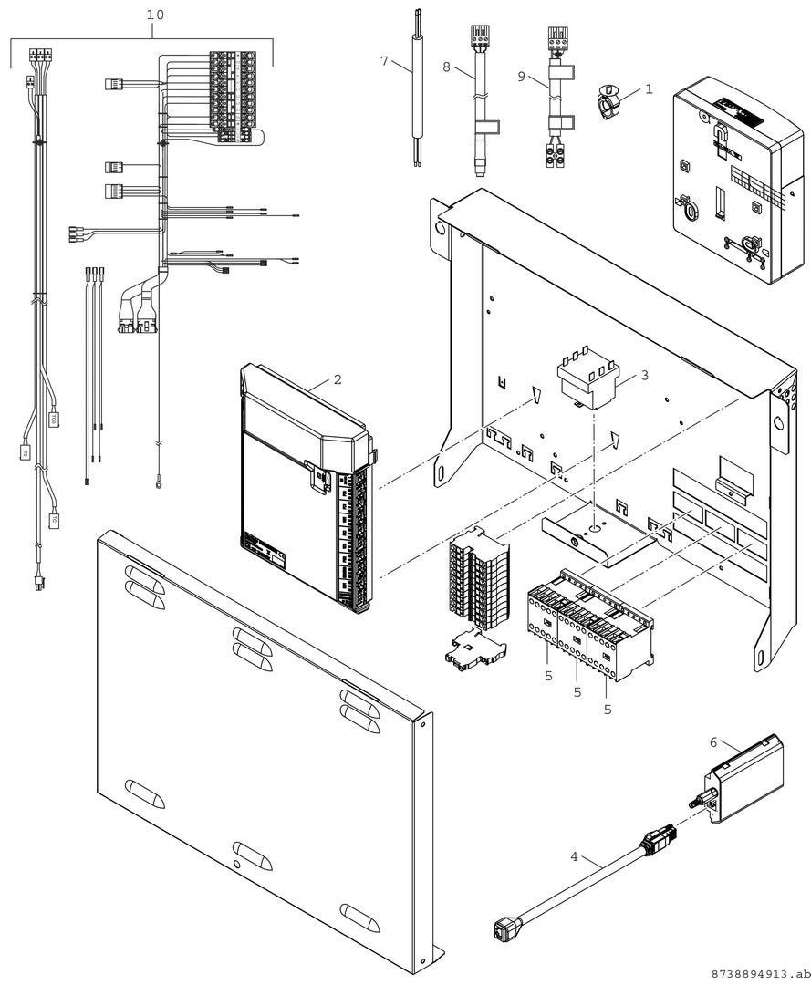 Kompaktmodul AWMB 9 für Luft-WP Hydraulik, Regelung und Pufferspeicher