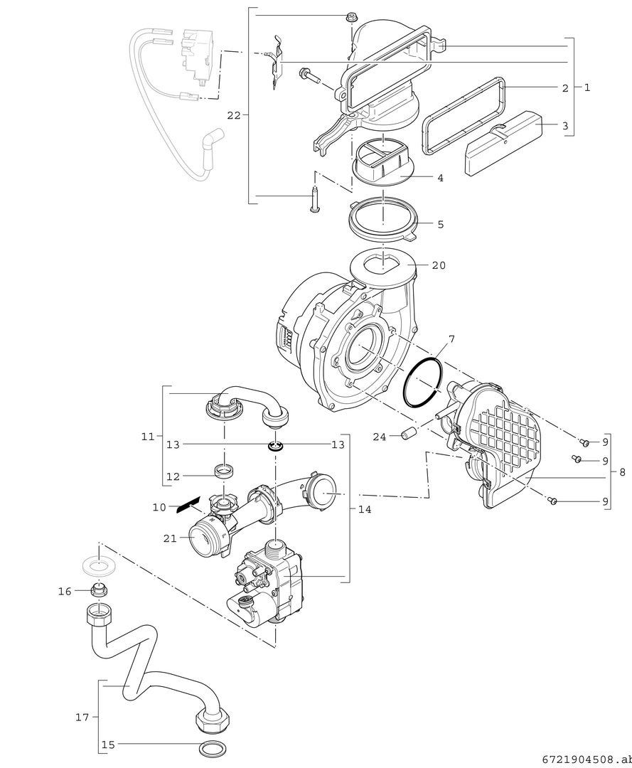 Gas-Brennwertgerät, wandhängend Condens GC9800iW H 23, 840x440x365