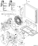Luftwärmepumpe CS7001i AW 13 OR-T Außeneinheit Monoblock-WP, 1680x1200x580