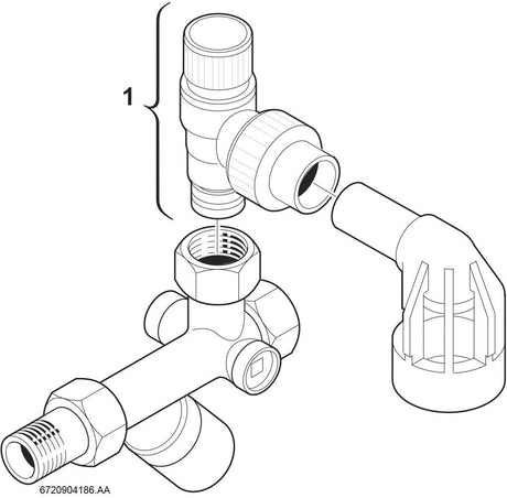 Installationszubehör Nr. 429 Sicherheitsgruppe ohne Druckminderer