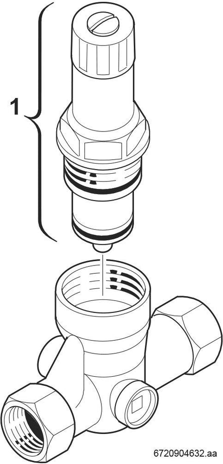 Installationszubehör Nr. 620/1 Druckminderer einstellbar