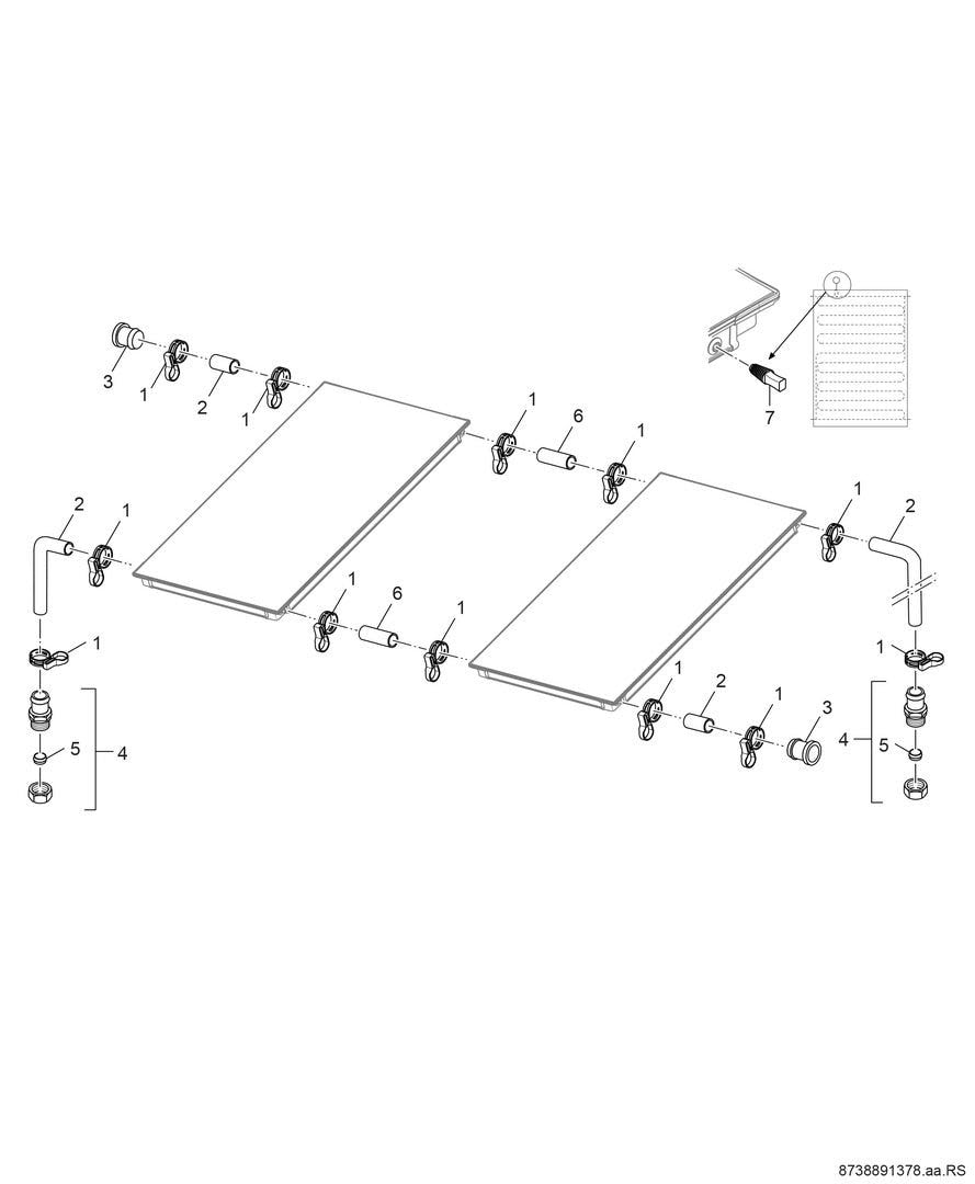 Zubehör Solartechnik FS 10-2 Aufdach-Anschluss-Set für SO5000TF