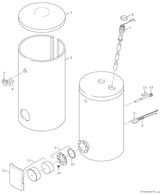 Wärmepumpenspeicher STORA WH LP1B, zylindrisch, silber, Bosch Thermotechnik GmbH