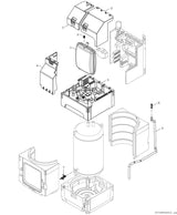 Kompaktmodul AWMB 9 für Luft-WP Hydraulik, Regelung und Pufferspeicher