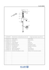 KLUDI AMEO Waschtisch-EHM DN 15 XL mit Ablaufgarnitur chrom