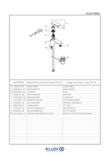 KLUDI AMEO Waschtisch-EHM DN 15 mit Ablaufgarnitur chrom