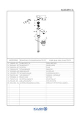 KLUDI ZENTA SL Waschtisch-EHM 100mm Ablaufgarnitur chrom