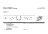WC-Betätigungsplatte MEPA Sun Kunststoff Weiß zur mechanischen WC-Spülauslösung bei MEPA Sanicontrol UP-Spülkästen