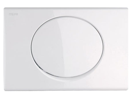 WC-Betätigungsplatte MEPA Sun Kunststoff Weiß zur mechanischen WC-Spülauslösung bei MEPA Sanicontrol UP-Spülkästen