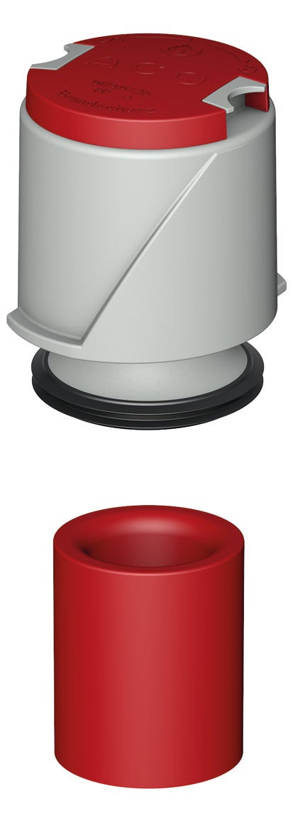 ACO Brandschutzset Passavant Brandschutzklasse R30-R120, 90 Grad Stutzenneigung, rund, Feuerwiderstandsklasse F120