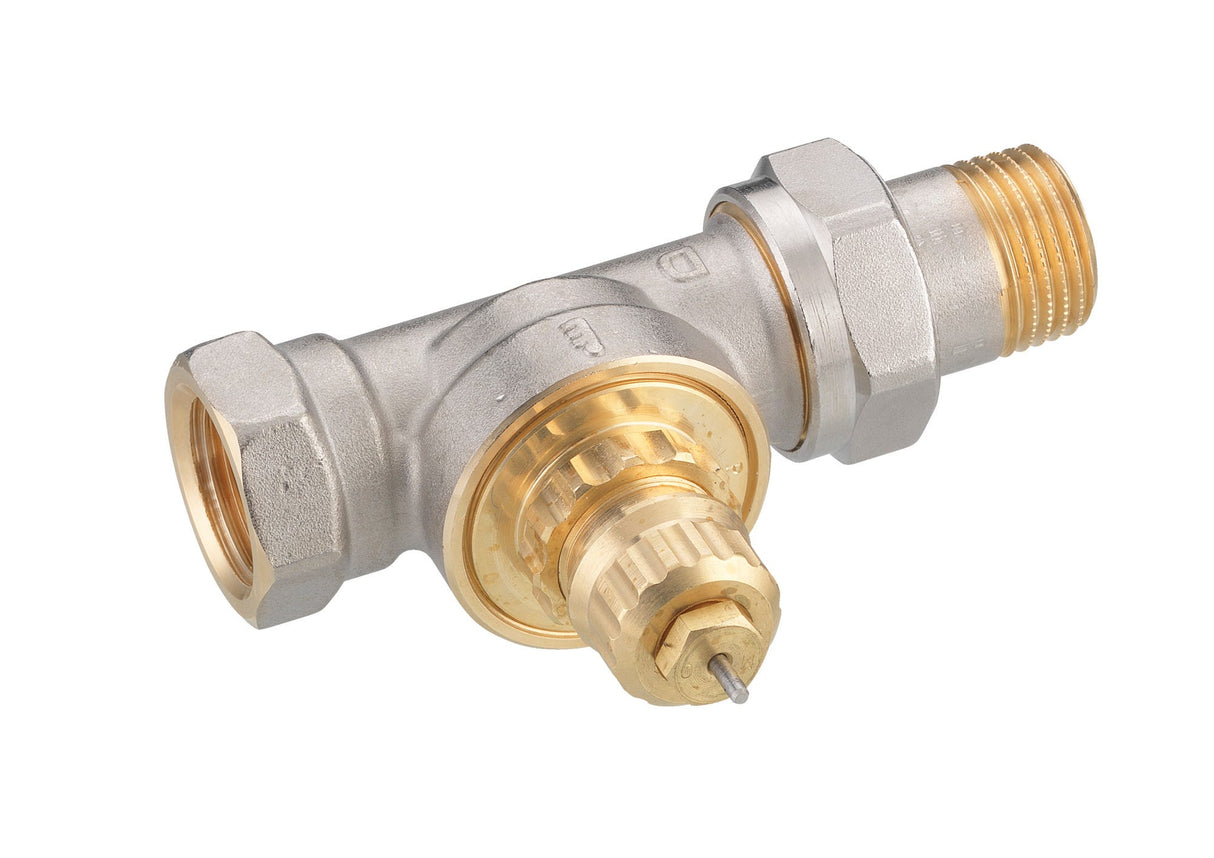 Danfoss Ventilgehäuse RA-G 15 R 1/2, matt vernickelt