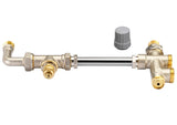 Danfoss Steigrohrventil f. 1-Rohranlagen Set RA-KE, HK:R 1/2, Anl,:G 3/4 AG