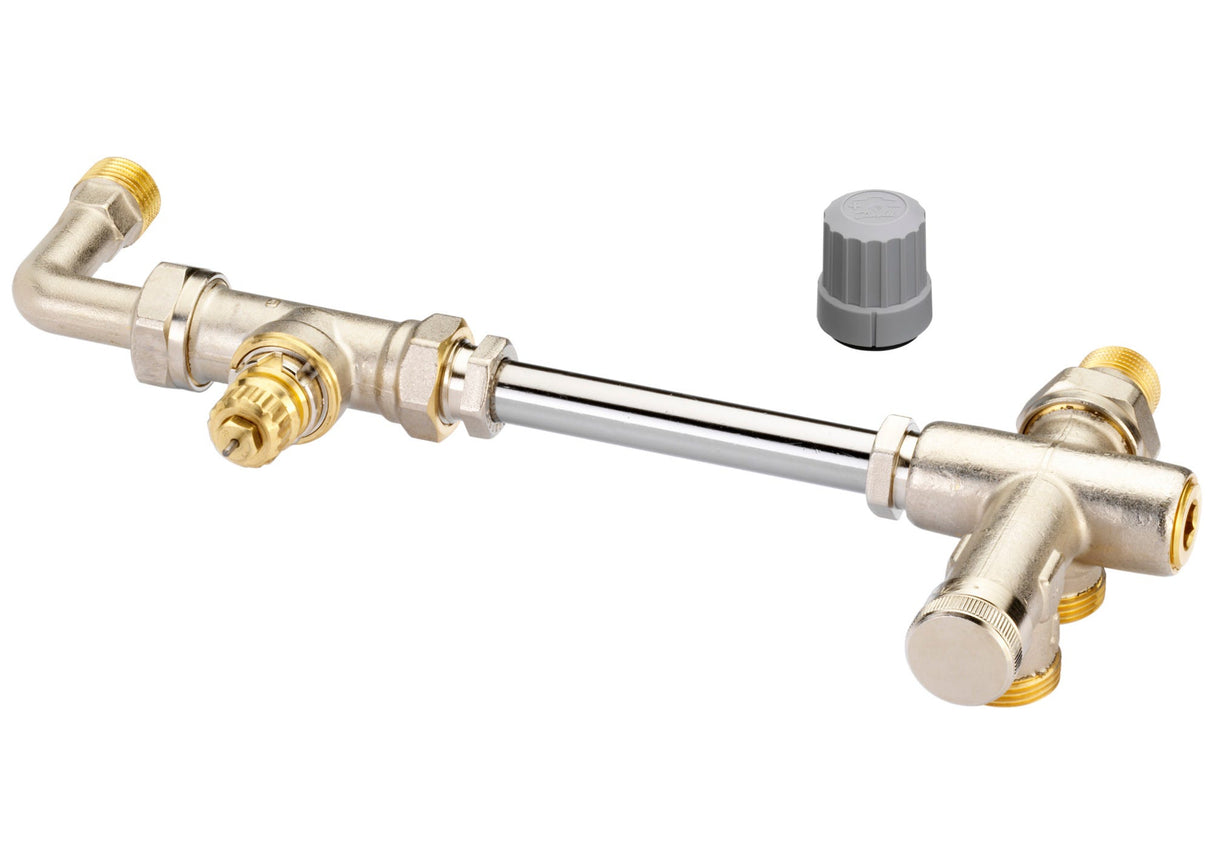 Danfoss Steigrohrventil f. 1-Rohranlagen Set RA-KEW, HK:R 1/2, Anl,:G 3/4 AG