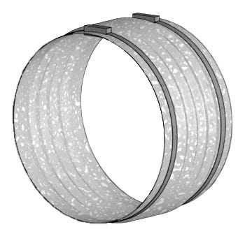 FM Flexible Manschette mit 2 Schlauchschellen