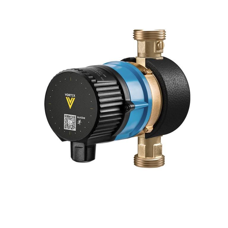 Vortex Pumpe BWO 155 RW mit W-Ventilen, Isolierschale, ECM-Kugelmotor mit Drehzahleinstellung