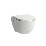 LAUFEN Tiefspül-WC wandhängend LAUFEN PRO 530x360 spülrandlos mit offener Befestigung (Nischen) weiß