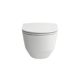 LAUFEN Tiefspül-WC wandhängend LAUFEN PRO 530x360 spülrandlos mit offener Befestigung (Nischen) weiß