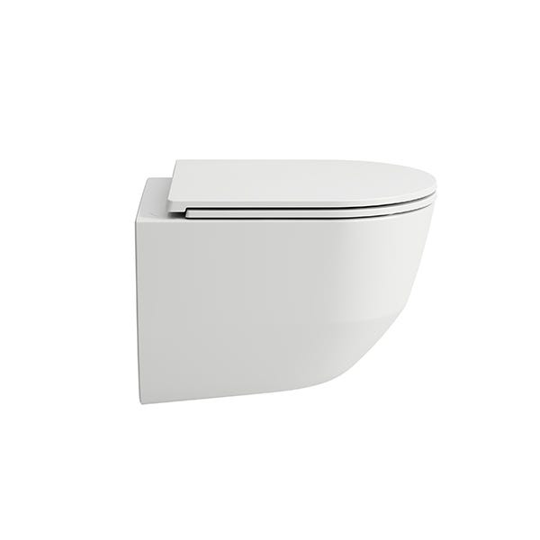 LAUFEN Tiefspül-WC wandhängend LAUFEN PRO 490x360 spülrandlos Ausführung kurz mit verdeckter Befestigung weiß