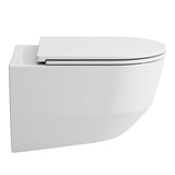 LAUFEN Tiefspül-WC wandhängend LAUFEN PRO 530x360 spülrandlos mit verdeckter Befestigung weiß