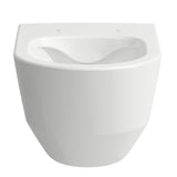 LAUFEN Tiefspül-WC wandhängend LAUFEN PRO 530x360 spülrandlos mit offener Befestigung (Nischen) weiß