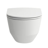 LAUFEN Tiefspül-WC wandhängend + Sitz LAUFEN PRO Pack spülrandlos weiß