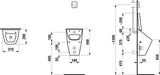 LAUFEN Absaugeurinal VILA 280x310x490 mit Löchern für Deckelmontage H894142 weiß