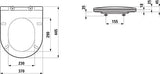 LAUFEN WC-Sitz+Deckel LAUFEN PRO Slim mit Absenkautomatik abnehmbar weiß passend zu WCs: H822956, H825962, H820956, H820959, H820960, H820964, H820965, H820966, H821952, H821962, H821954